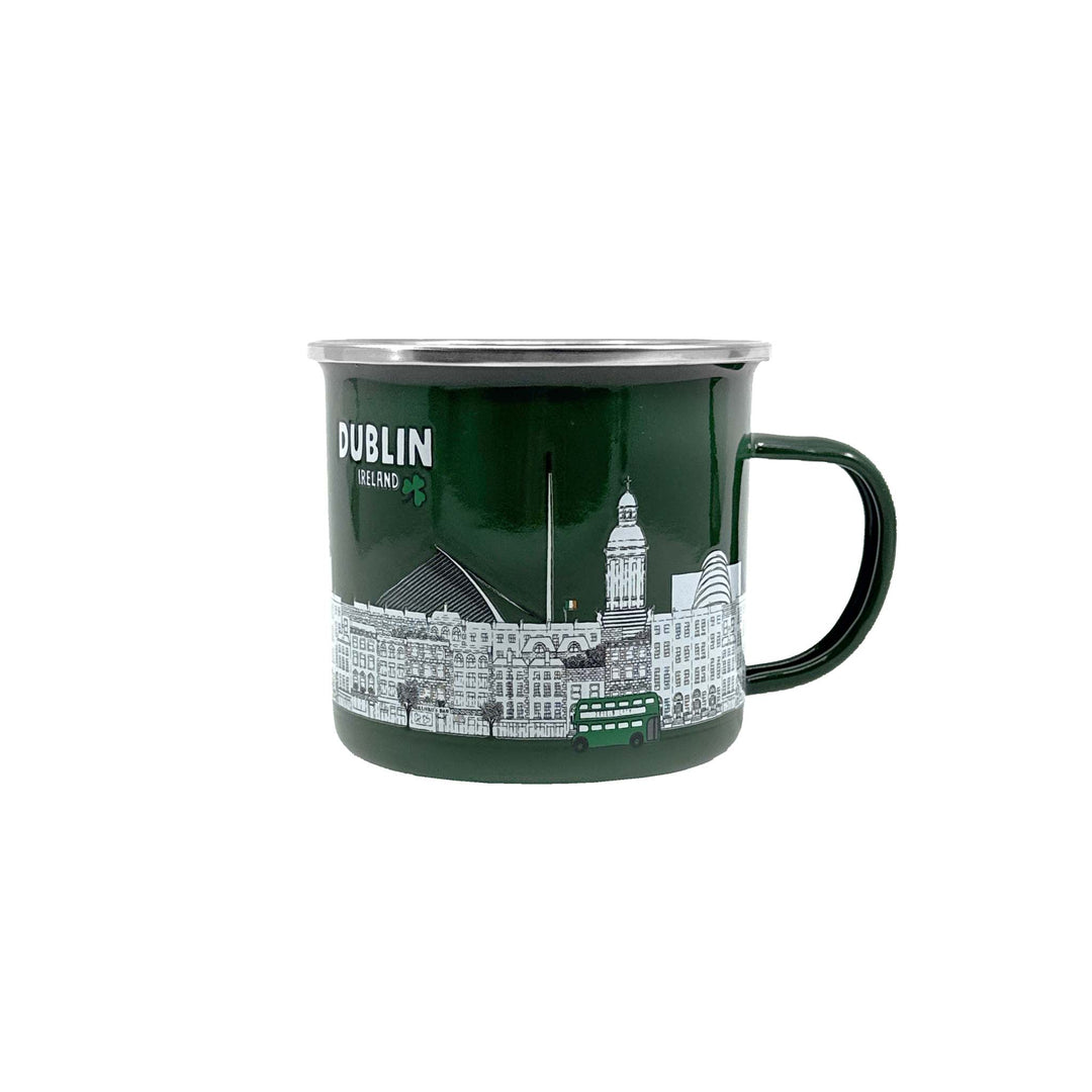Big City Dublin Cityscape Enamel Mug