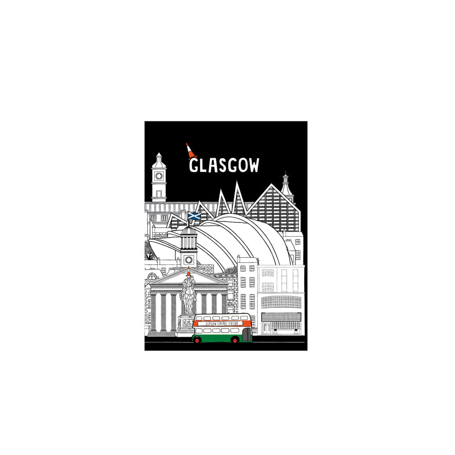 Big City Glasgow A6 Notebook - Portable and Stylish Journal