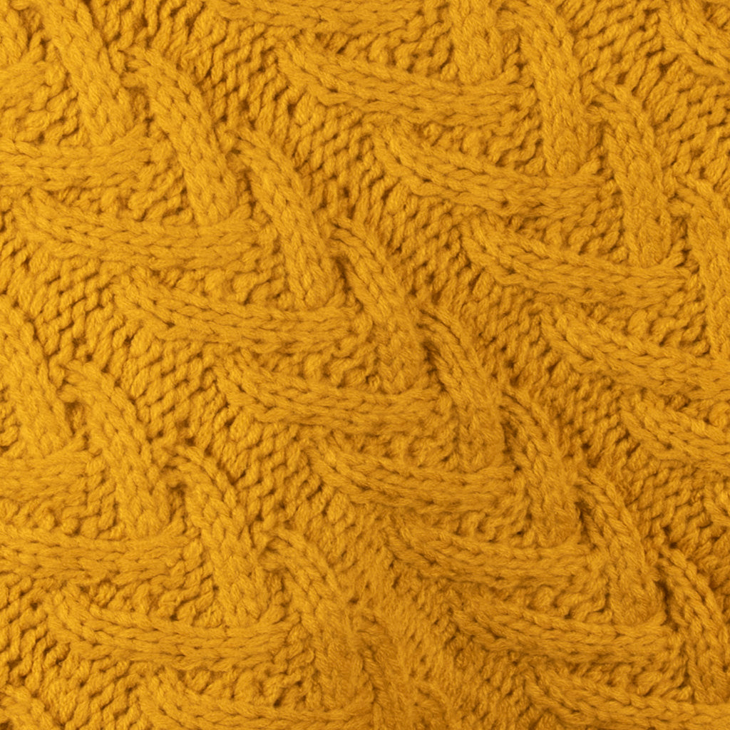 Chunky Aran Cable Button Rib Polo Poncho by Aran Traditions