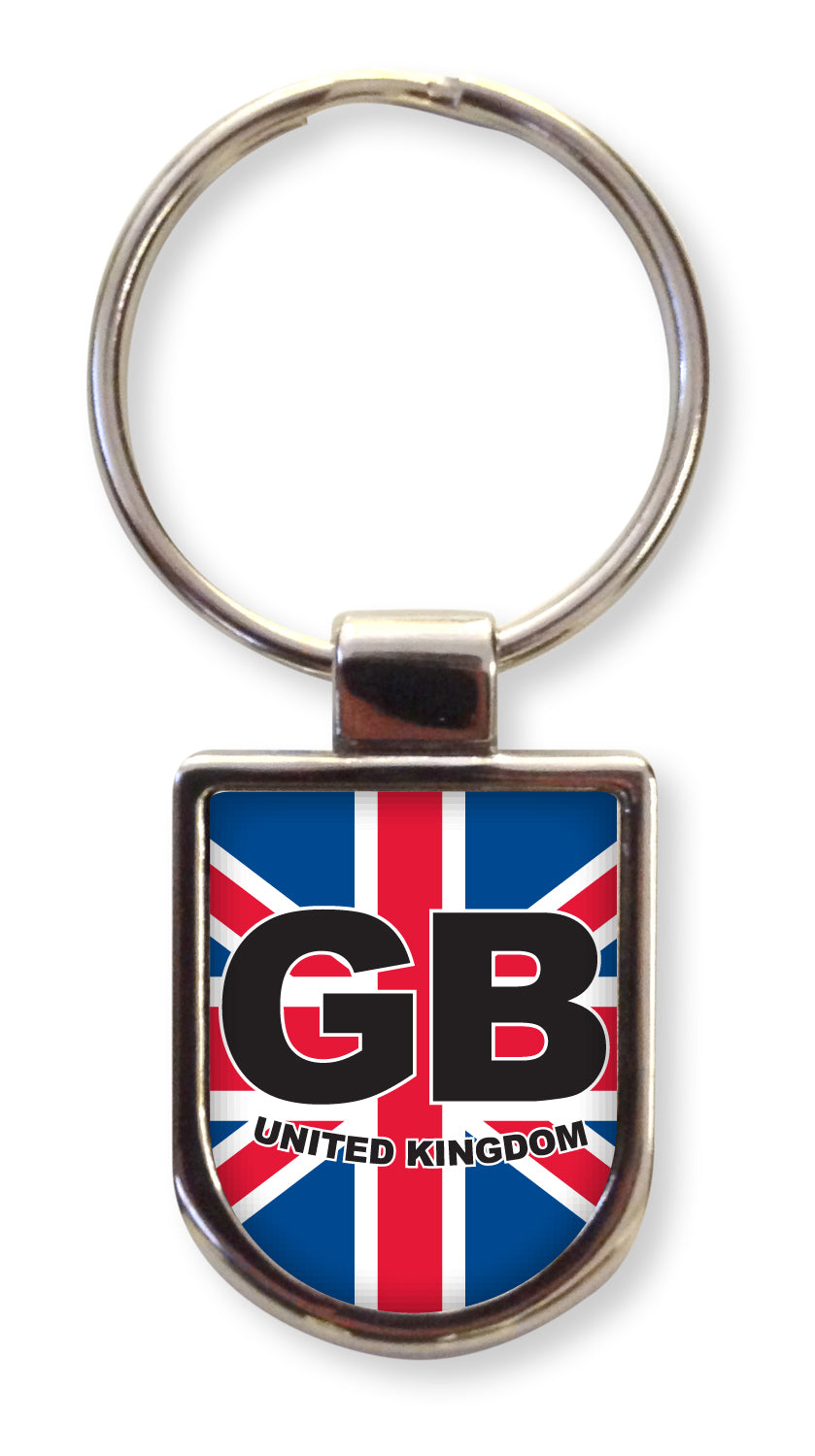 Union Jack GB Shield Keyring