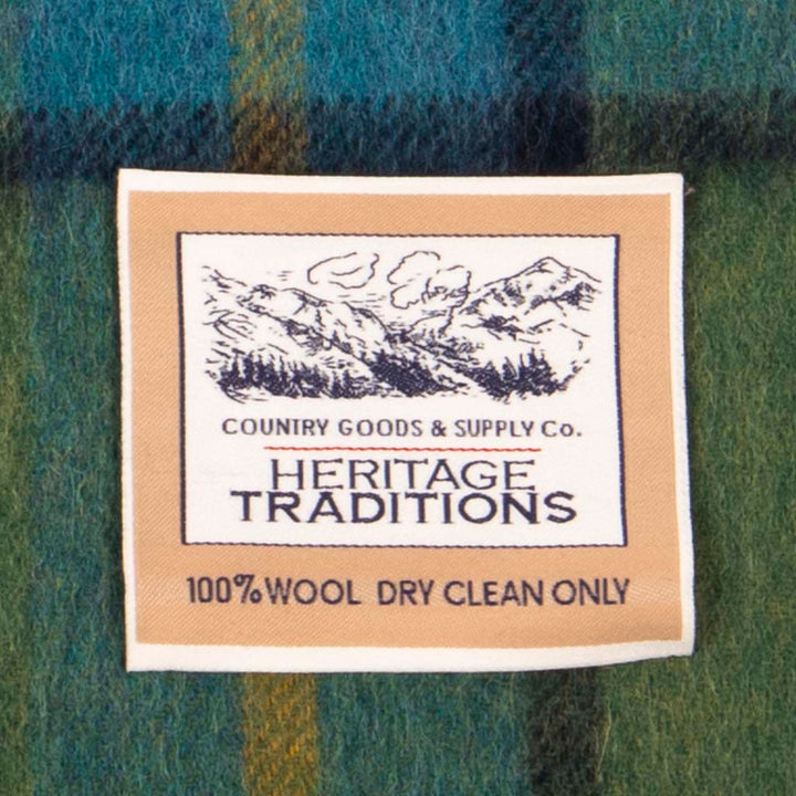 Pure Wool Tartan Check Scarf