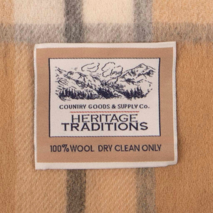 Pure Wool Tartan Check Scarf