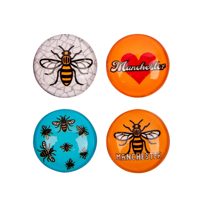 Manchester Bee Mini Crystal Magnet