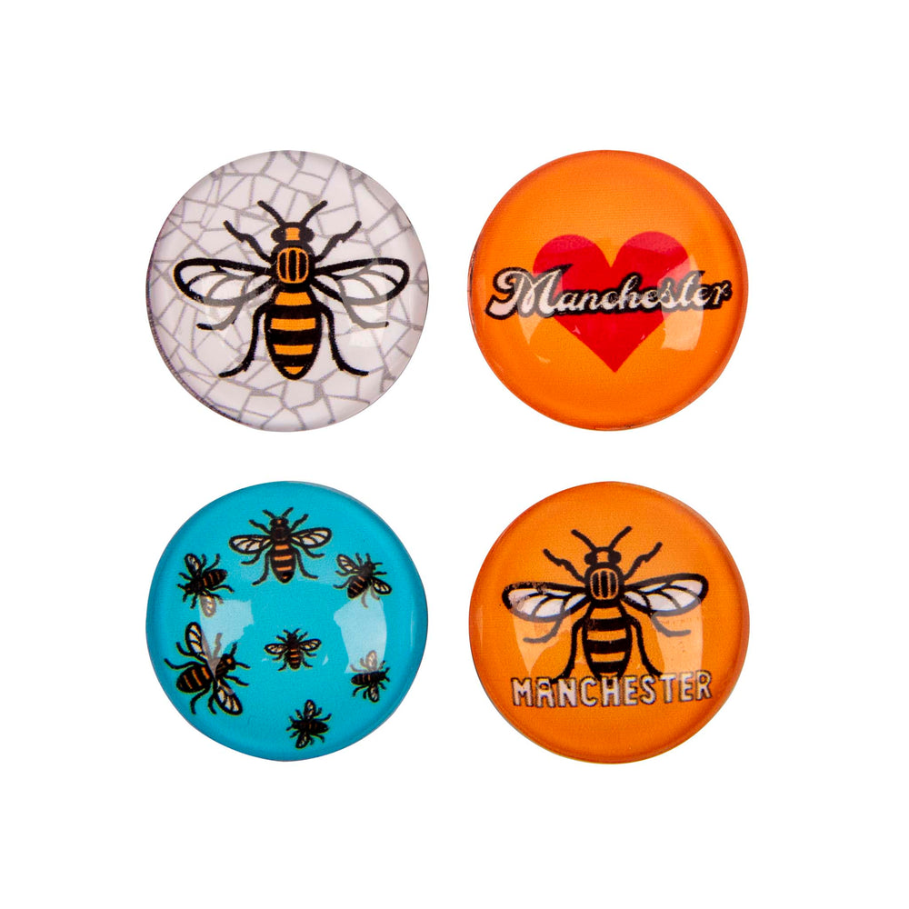 Manchester Bee Mini Crystal Magnet