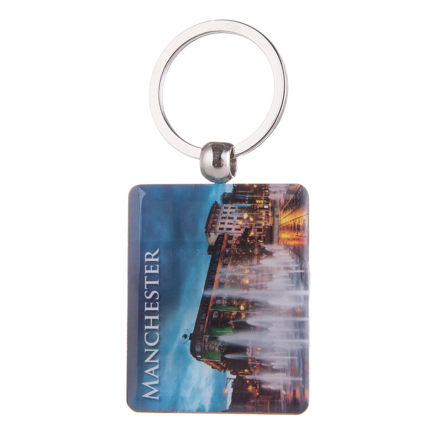 Manchester Piccadilly Gardens Double Sided Keyring
