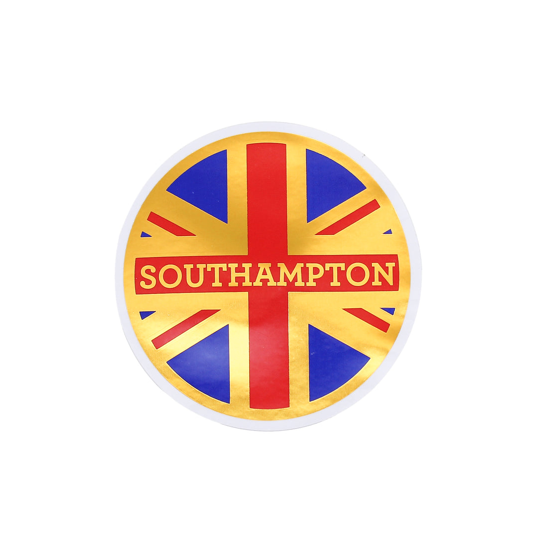 Southampton Union Jack Gold Foil Sticker