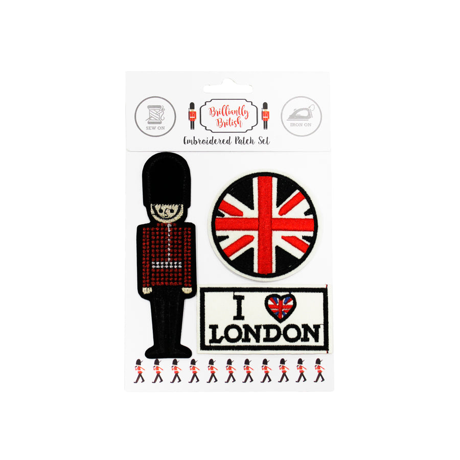Brilliantly British I Love London Patch 3 Pack Set