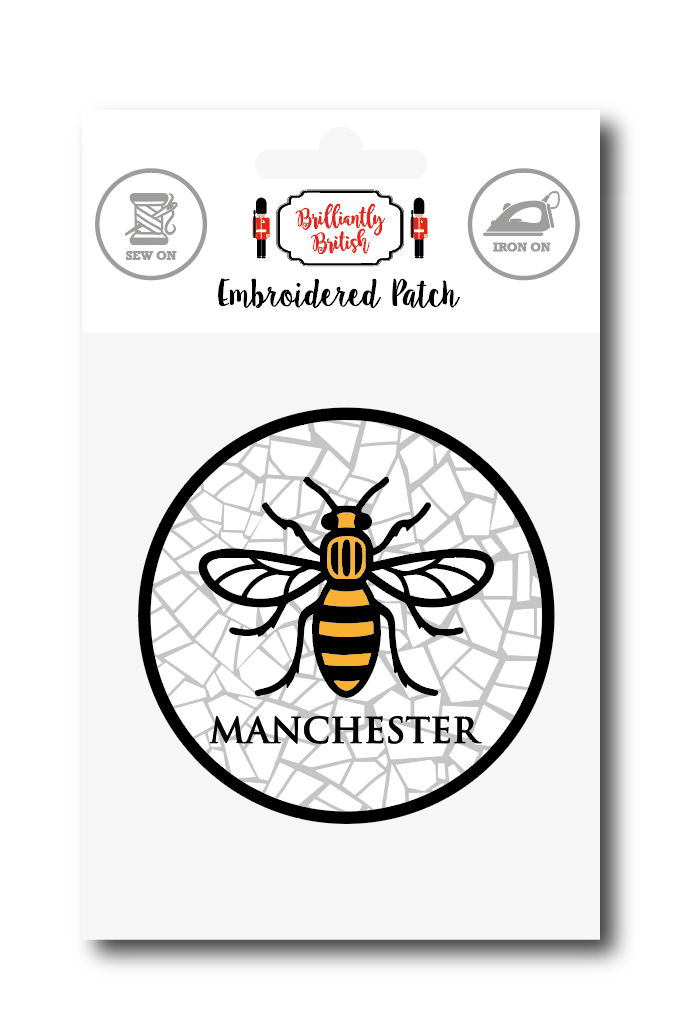 Manchester Bee Round Patch
