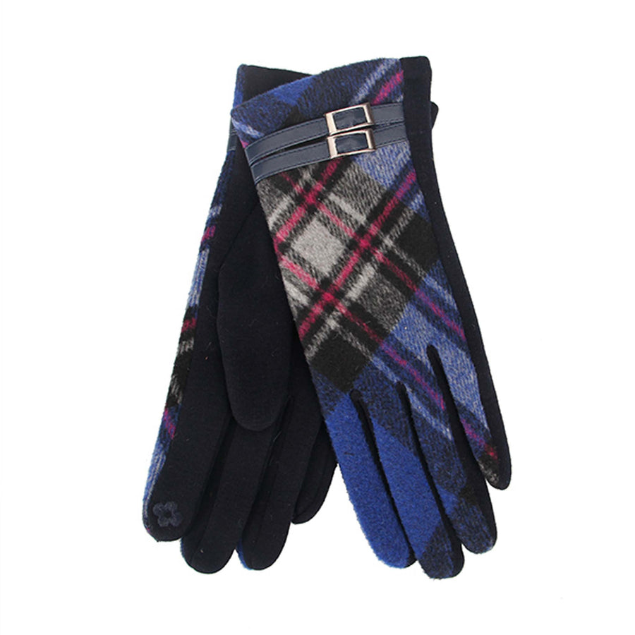 Royal Blue Tartan Glove