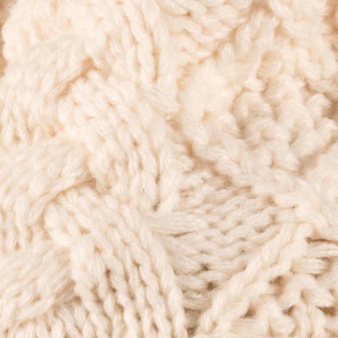 Shop the Stylish Aran Diamond Cable Button Hat | One Size