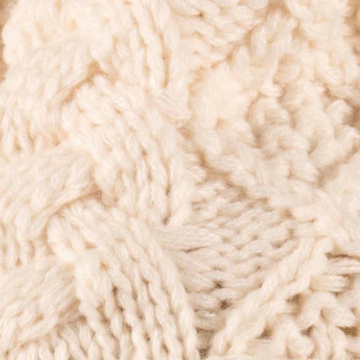 Shop the Stylish Aran Diamond Cable Button Hat | One Size