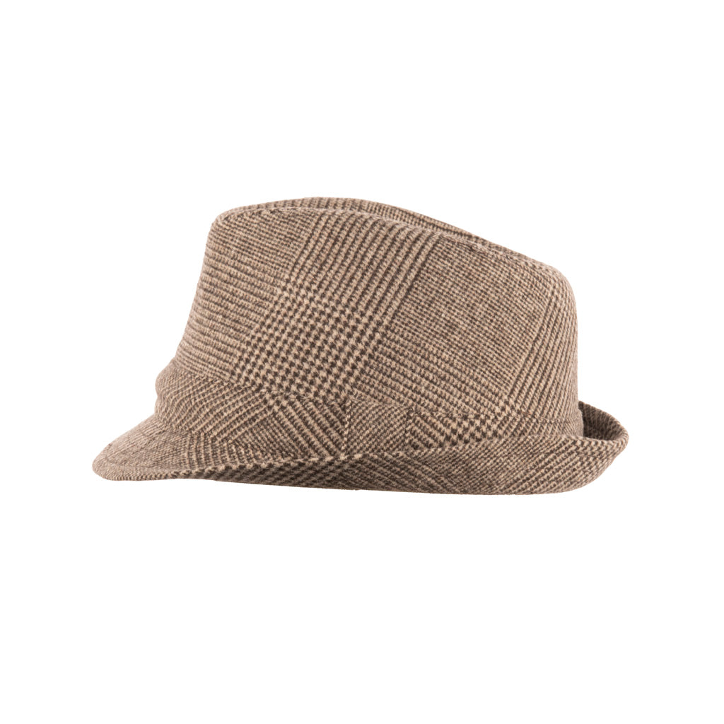 Elwood Prince of Wales Check Tweed Trilby Hat