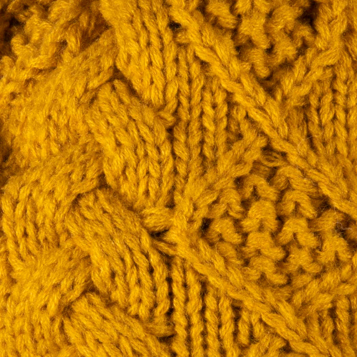 Shop the Stylish Aran Diamond Cable Button Hat | One Size