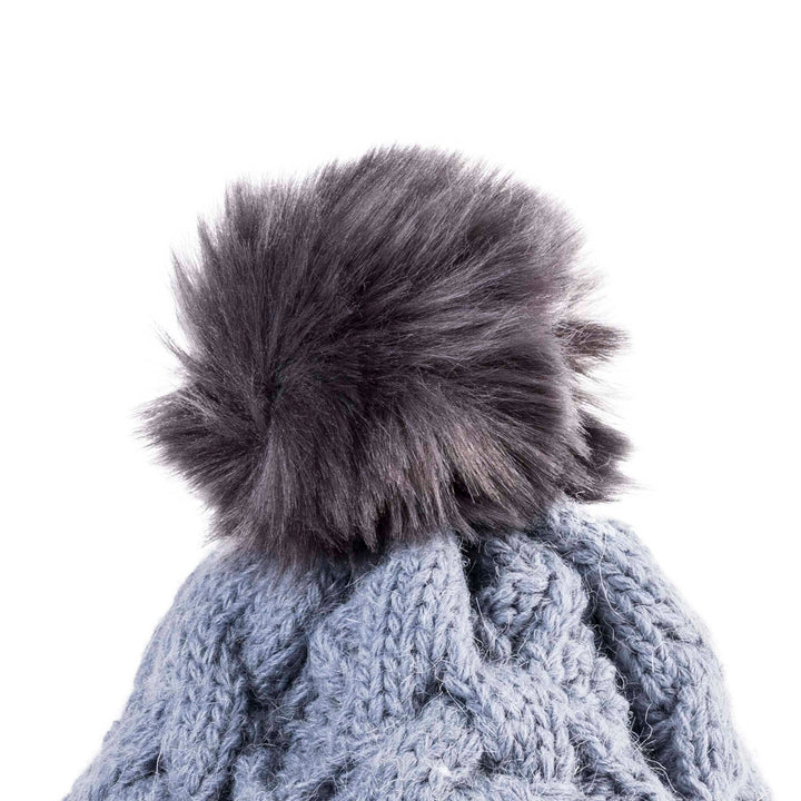Shop the Stylish Aran Diamond Cable Button Hat | One Size