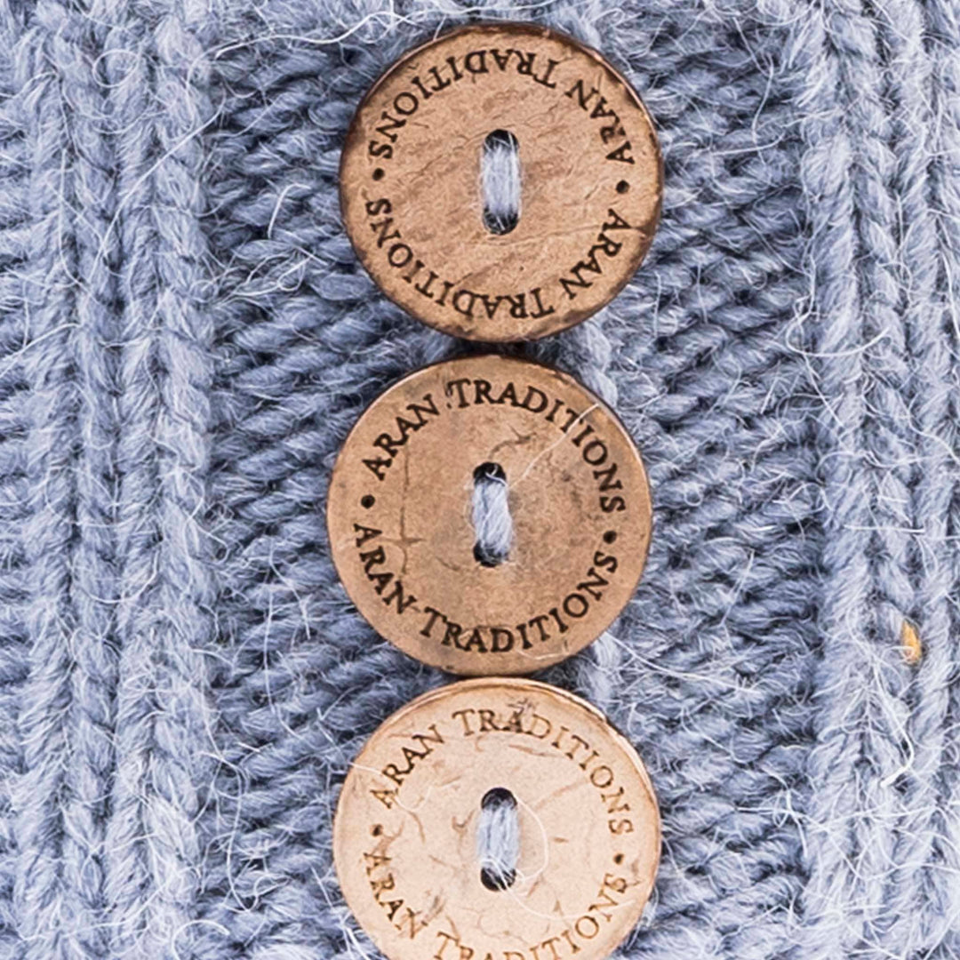 Shop the Stylish Aran Diamond Cable Button Hat | One Size