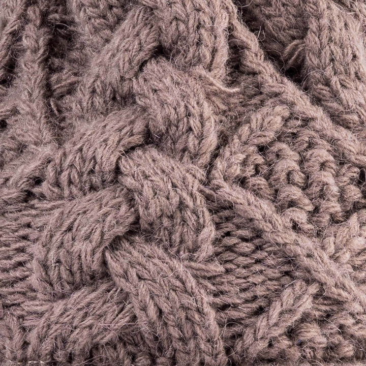 Shop the Stylish Aran Diamond Cable Button Hat | One Size