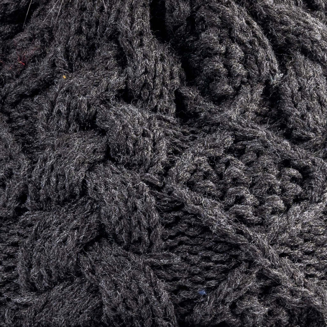 Shop the Stylish Aran Diamond Cable Button Hat | One Size