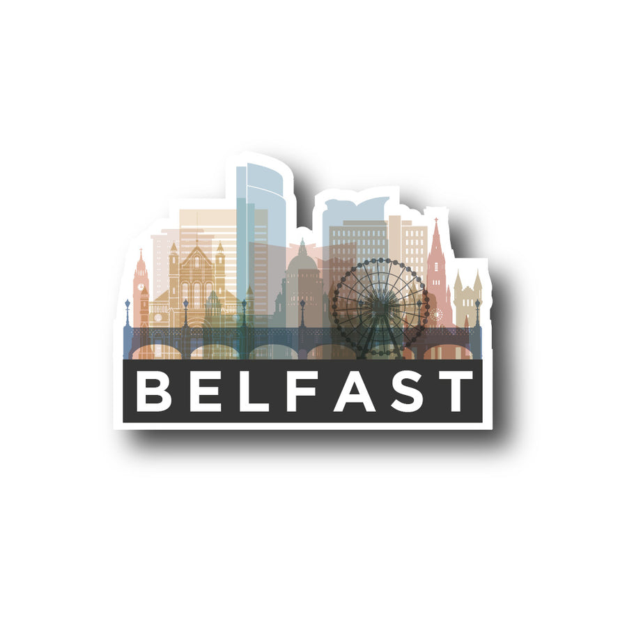 Belfast CityScape Sticker