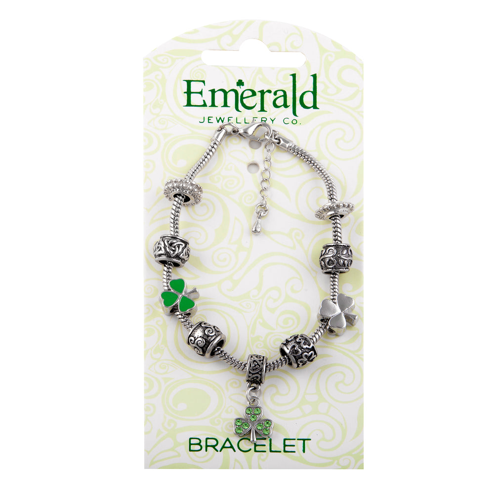 Celtic Bracelet with charms on a backing card