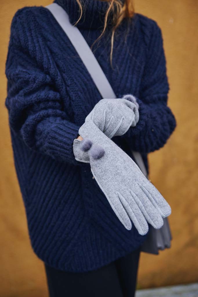 Womenswear Herringbone Gloves