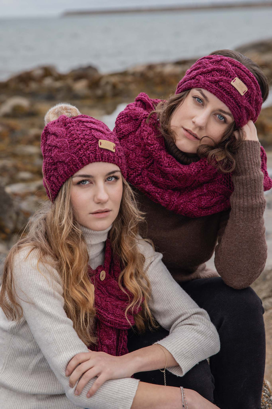 Aran Cable Knit Snood | Chunky Multi-Cable Design | Soft 3GG Knit