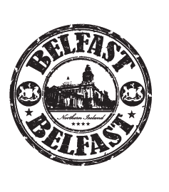 Belfast Black and White City Patch