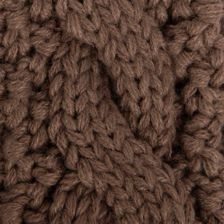 Stay Cozy & Chic with Aran Cable Knit Mittens | Diamond Cable Design