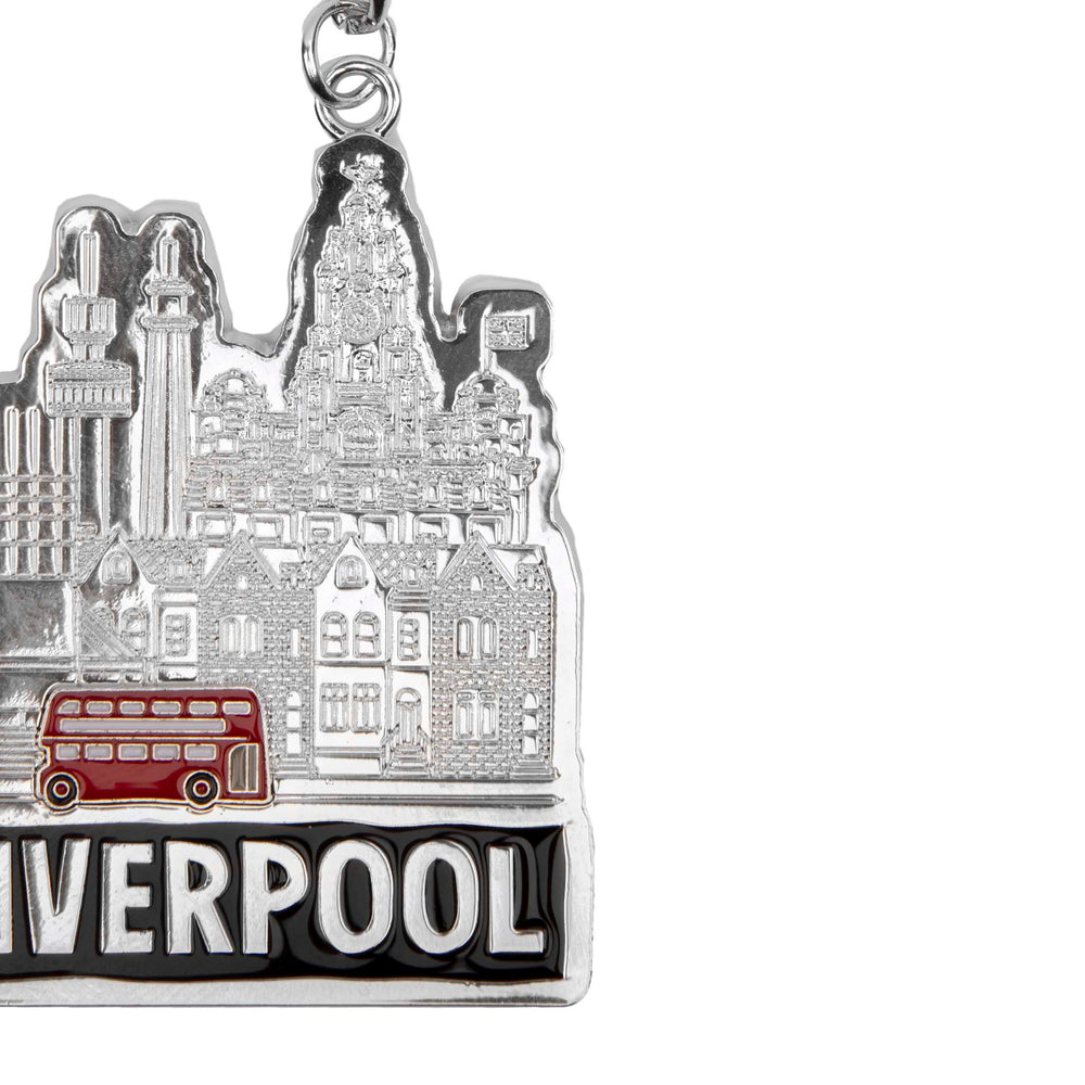 Liverpool Cityscape Metal keyring