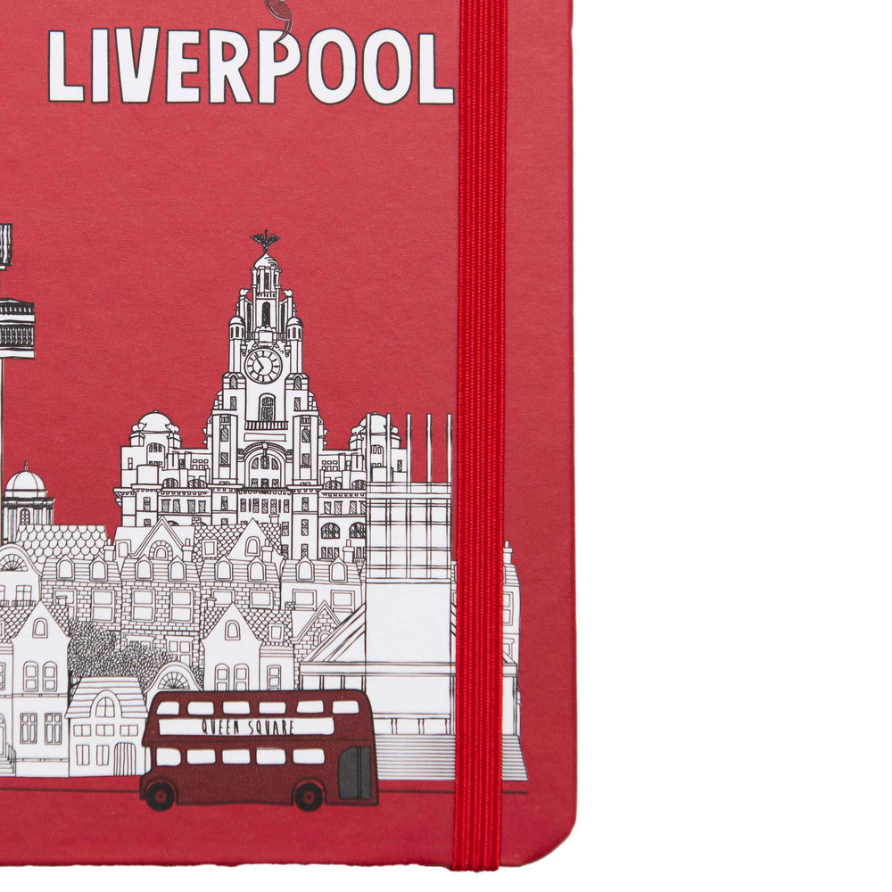 Liverpool Skyline A5 Notebook - Close Up
