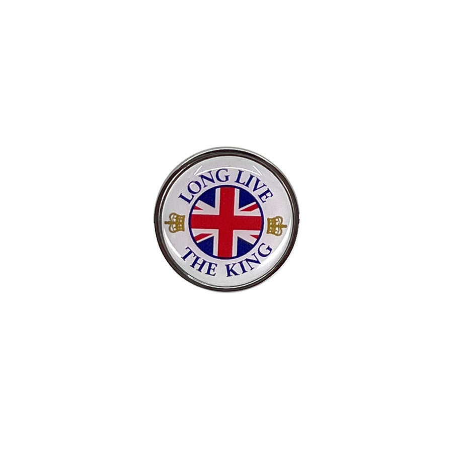 Long Live The King Round Pin Badge