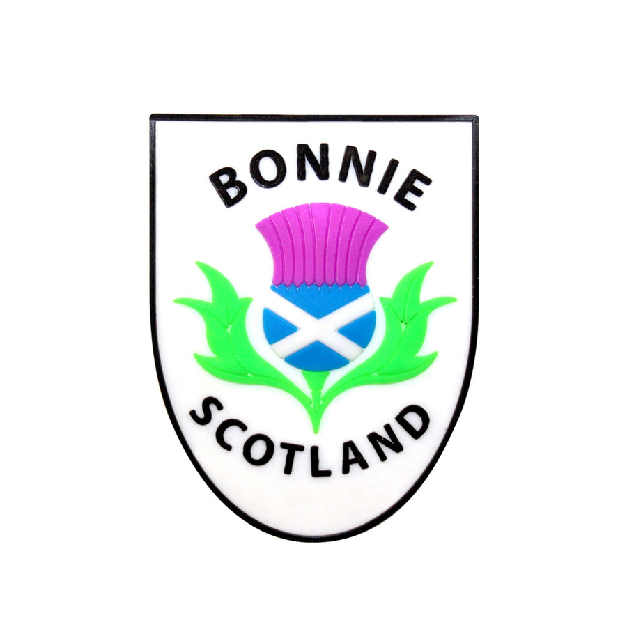 Bonnie Scotland Thistle Shield PU Magnet