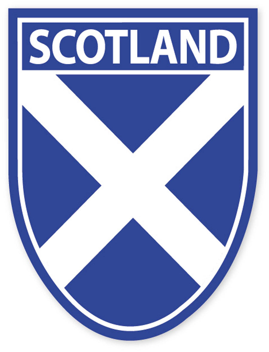 Scotland Saltire Shield Sticker