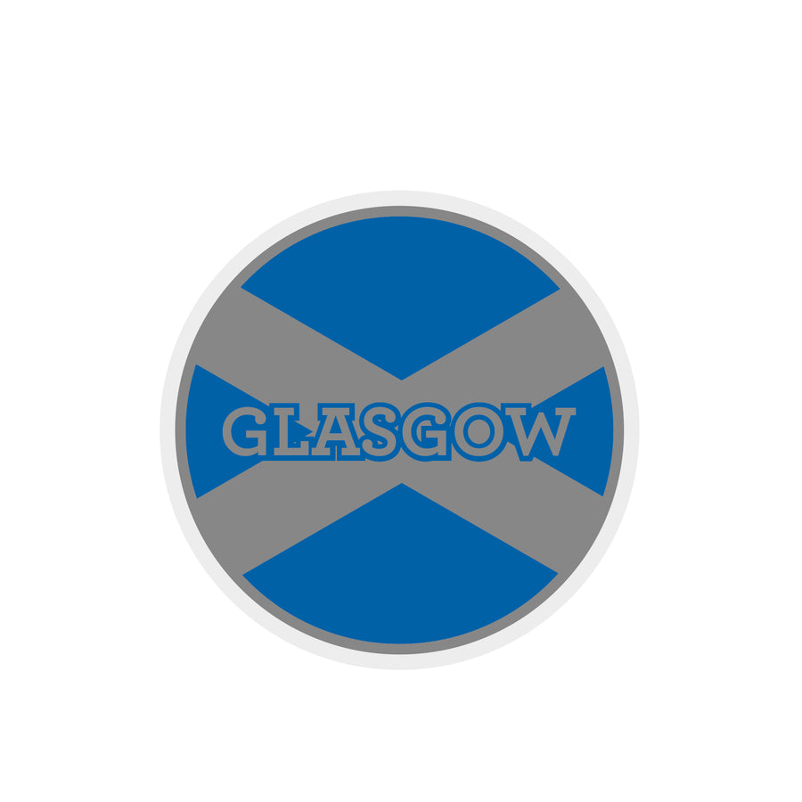 Big City Glasgow Silver Foil Sticker - Show Your Glasgow Pride with Style