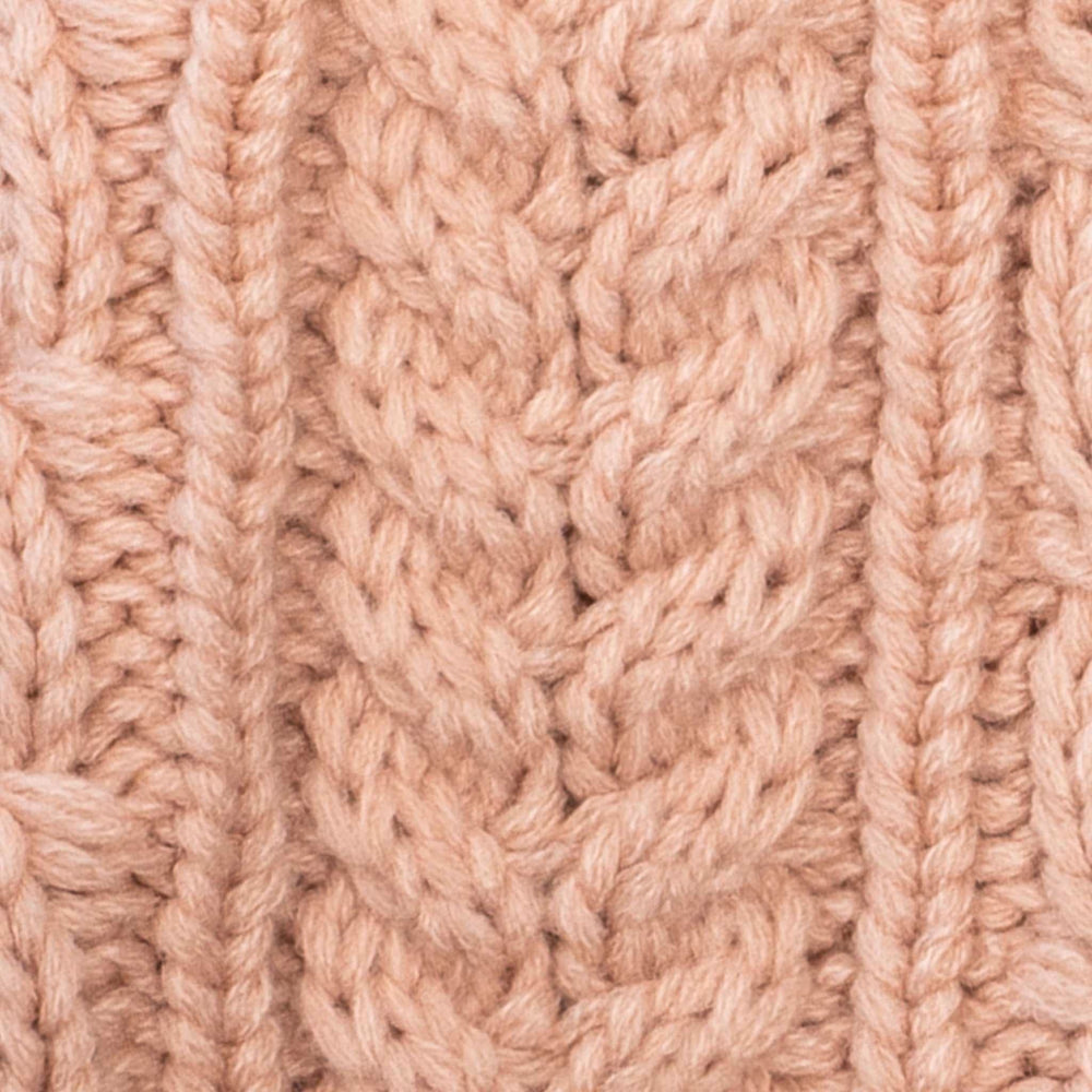 Aran Cable Button Wrap Scarf