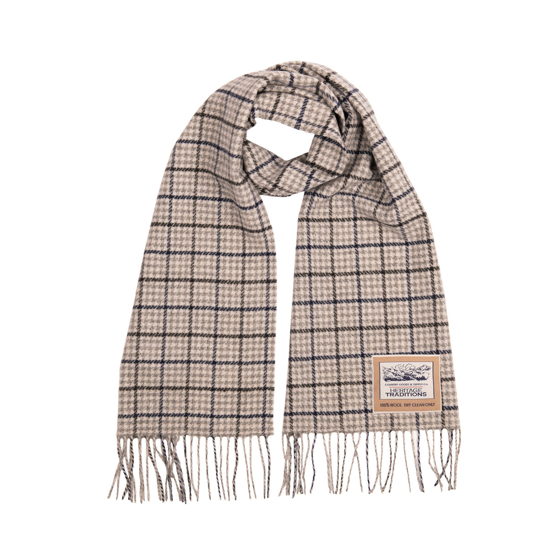 Heritage Traditions Check Wool Scarf