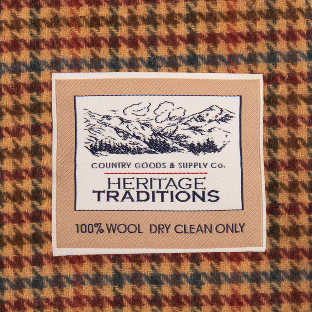 Heritage Traditions Check Wool Scarf