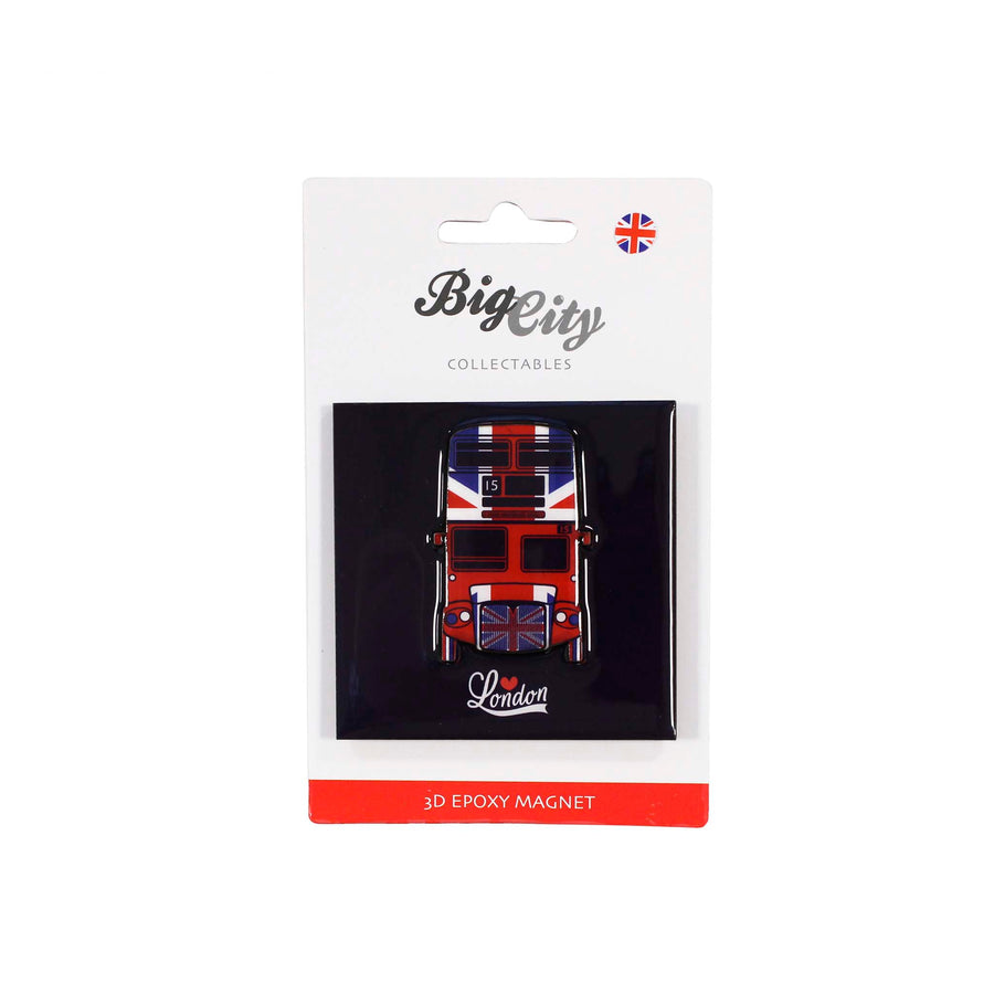 Big City Union Jack Bus 3D Magnet