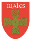 Wales Red Celtic Cross Shield Sticker