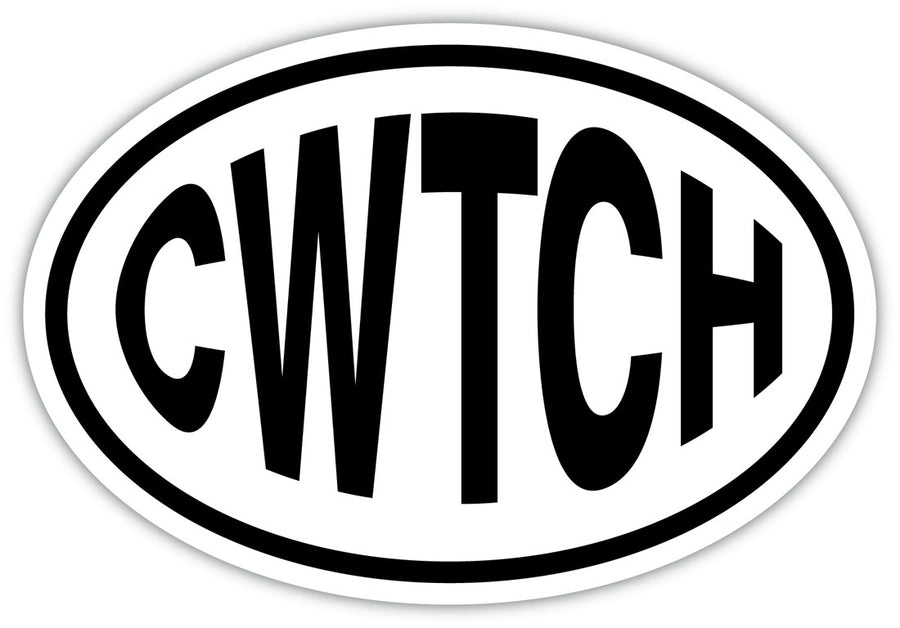 Cwtch Oval Sticker