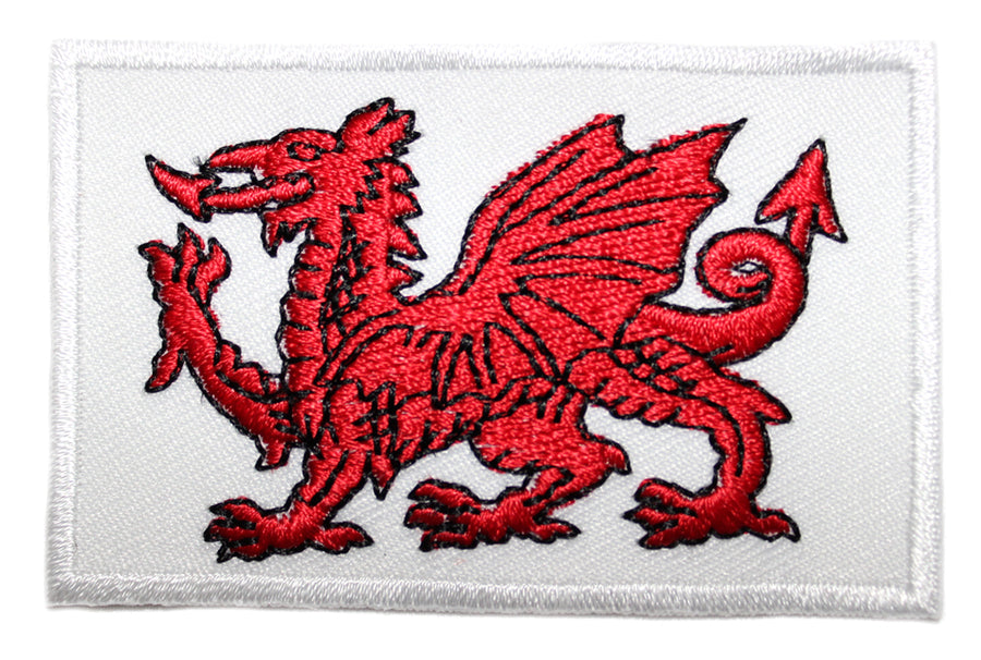 Welsh Dragon Oblong Plain Patch