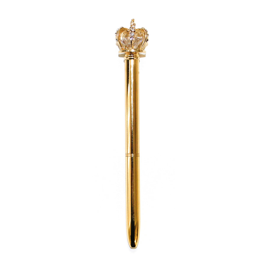 Crown Pen Set | Gold, Silver, Rose Gold | Black Ink