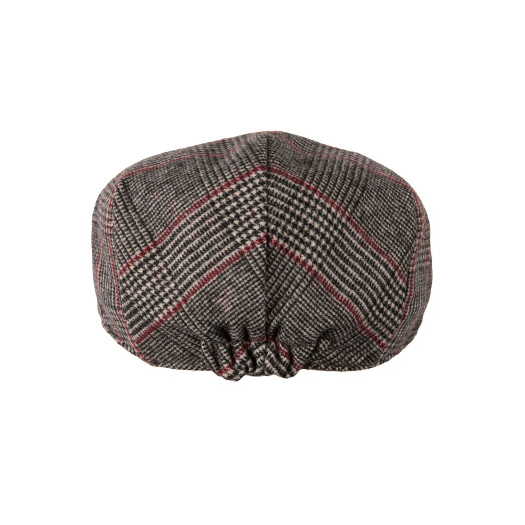 Arthur Tweed Flat Cap - Unisex, Elasticated Back, Wool Mix Fabric
