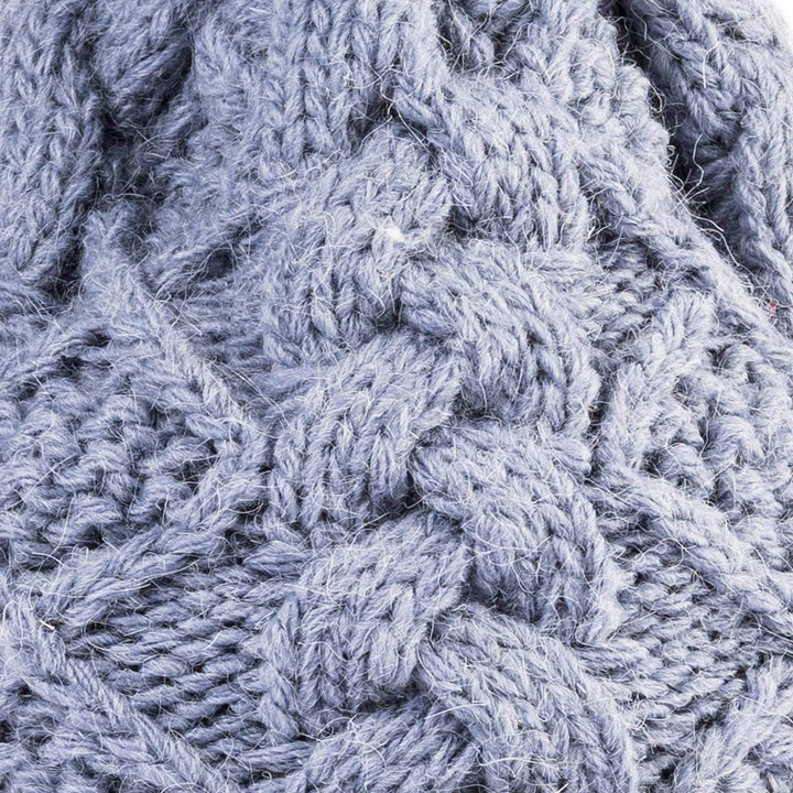 Shop the Stylish Aran Diamond Cable Button Hat | One Size