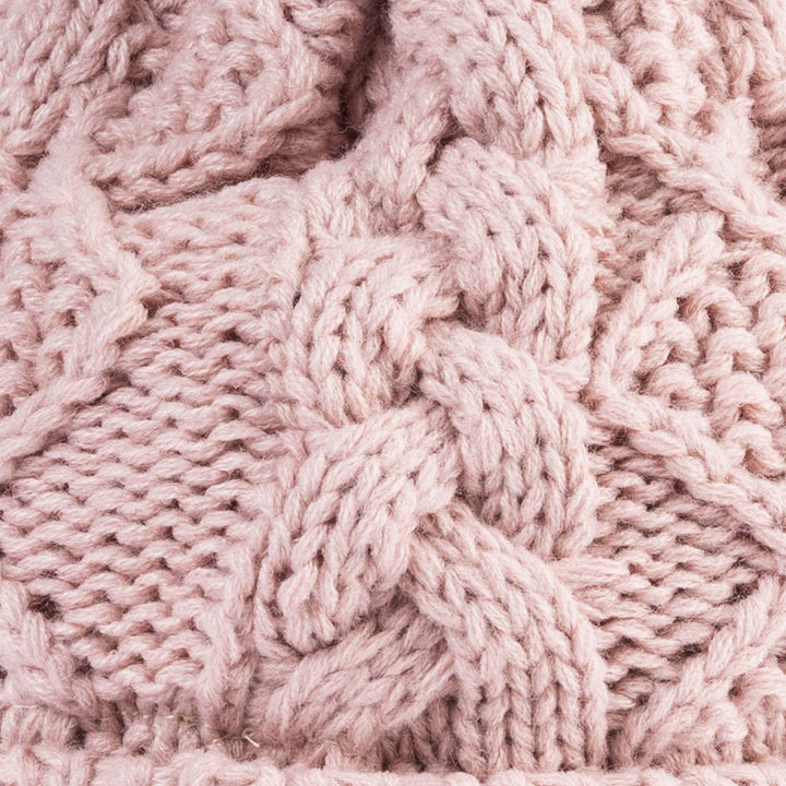 Shop the Stylish Aran Diamond Cable Button Hat | One Size