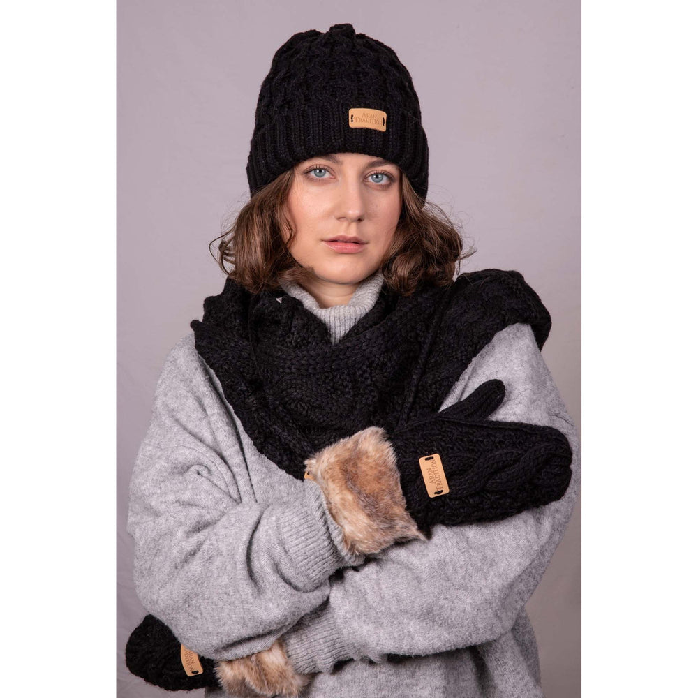 Aran Cable Knit Snood | Chunky Multi-Cable Design | Soft 3GG Knit