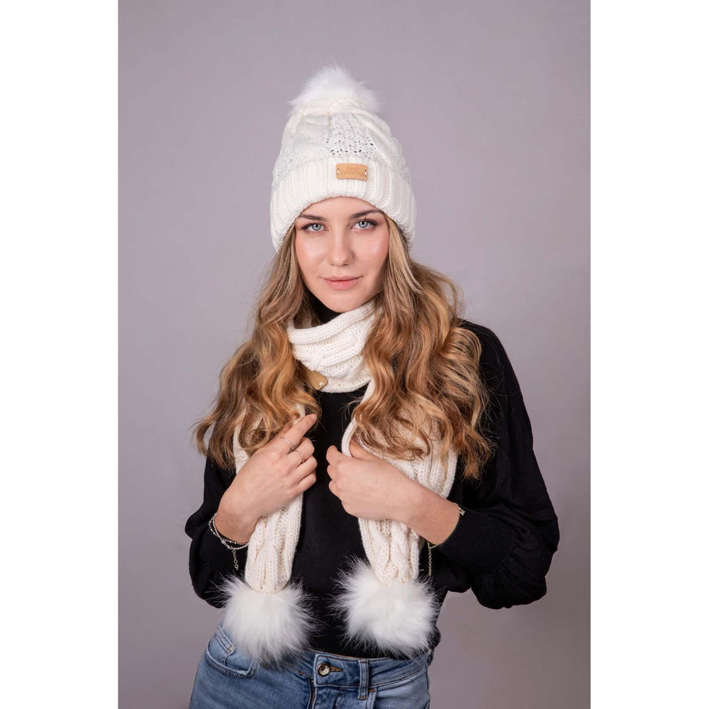 Stay Cozy & Chic with Aran Cable Pom Pom Hat | Traditional Cable Knit
