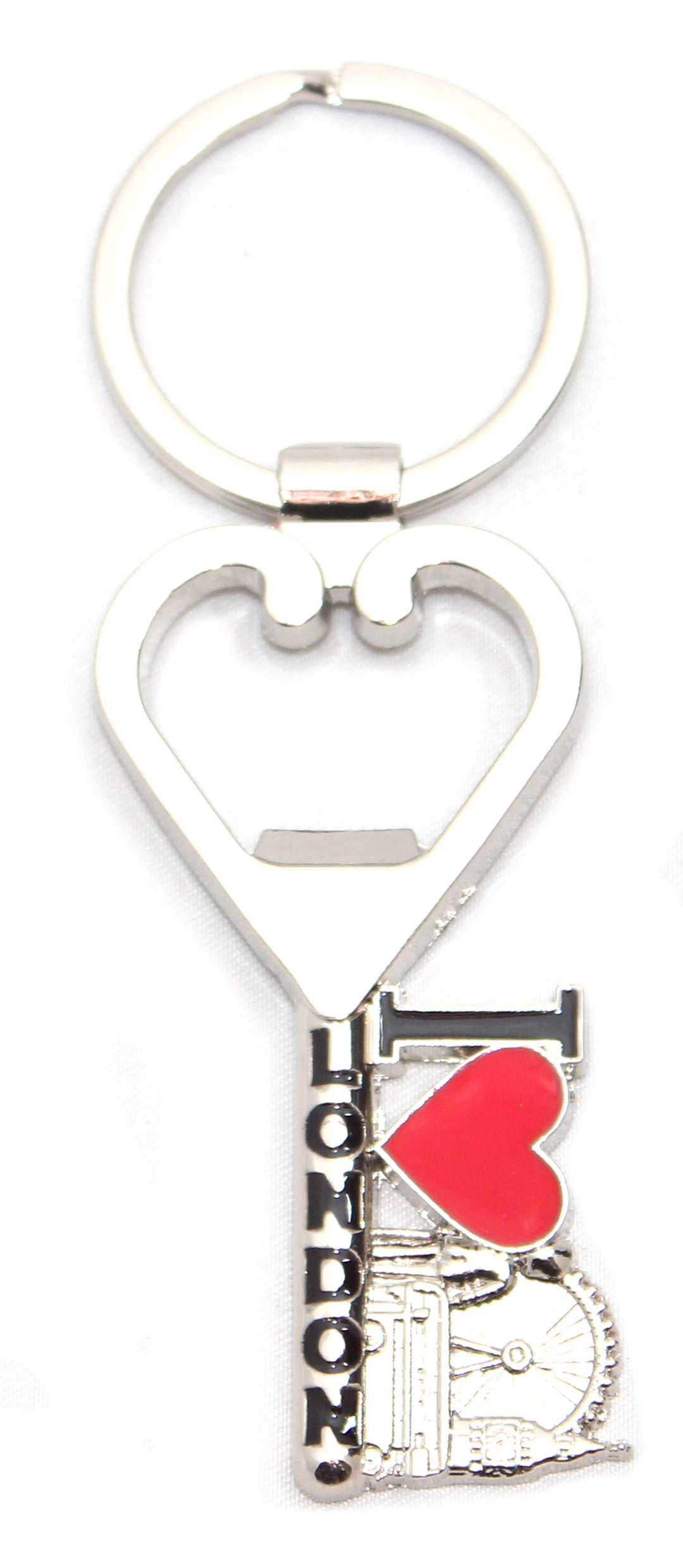 Heart Shape Opener Key Keyring