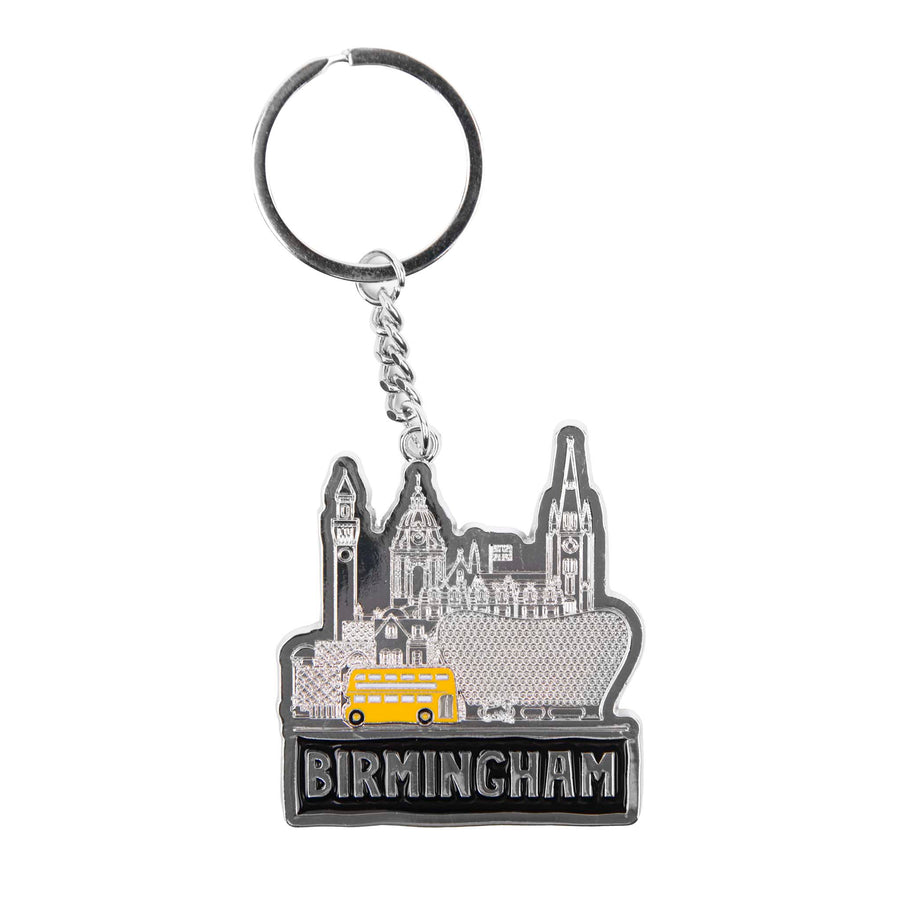 Birmingham Cityscape Metal Keyring