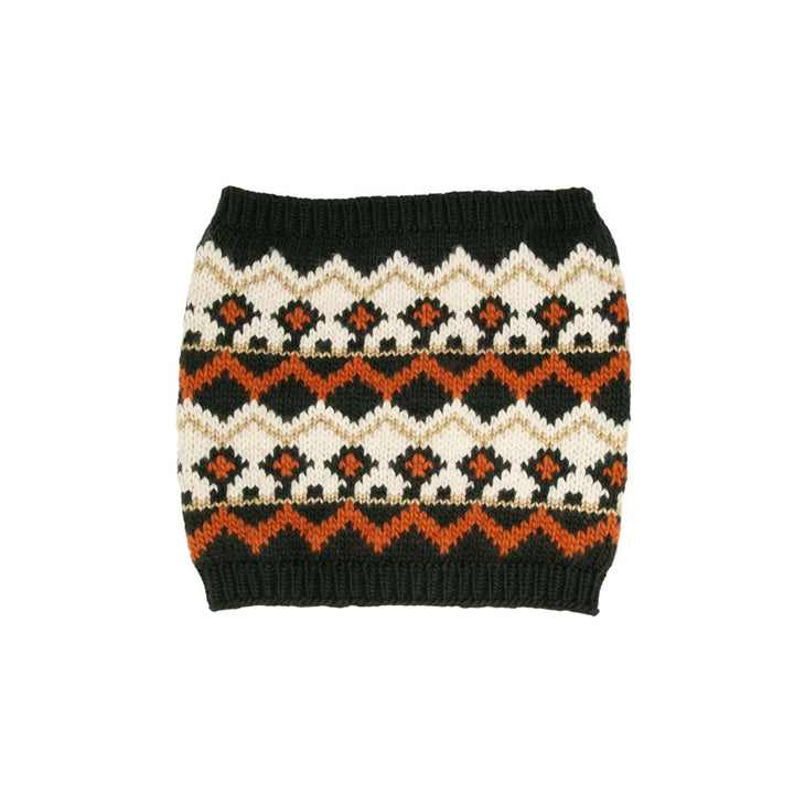 Chunky Fair-Isle Neck Warmer Snood Scarf