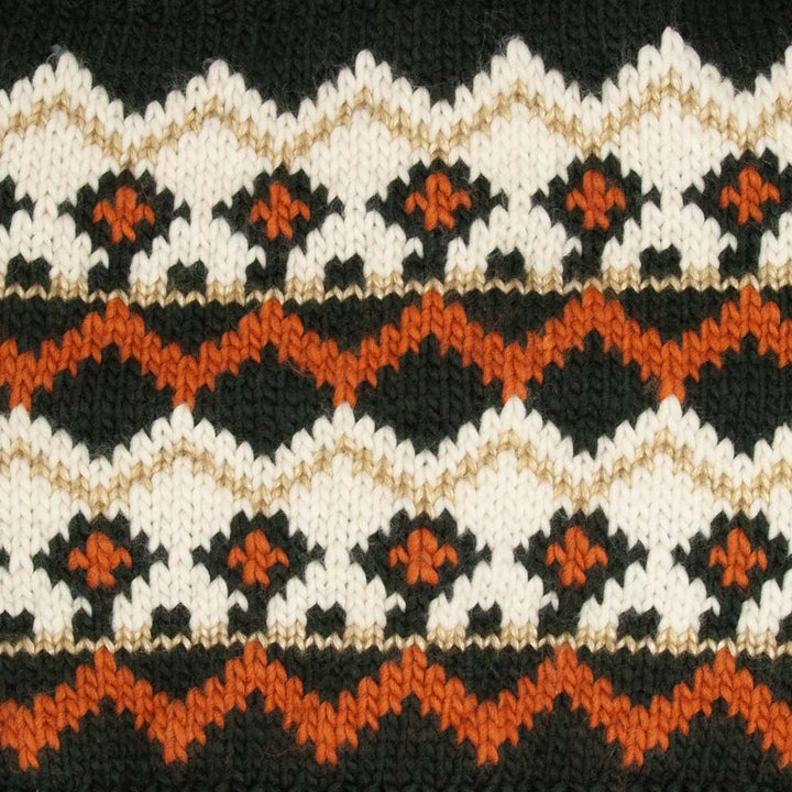 Chunky Fair-Isle Neck Warmer Snood Scarf